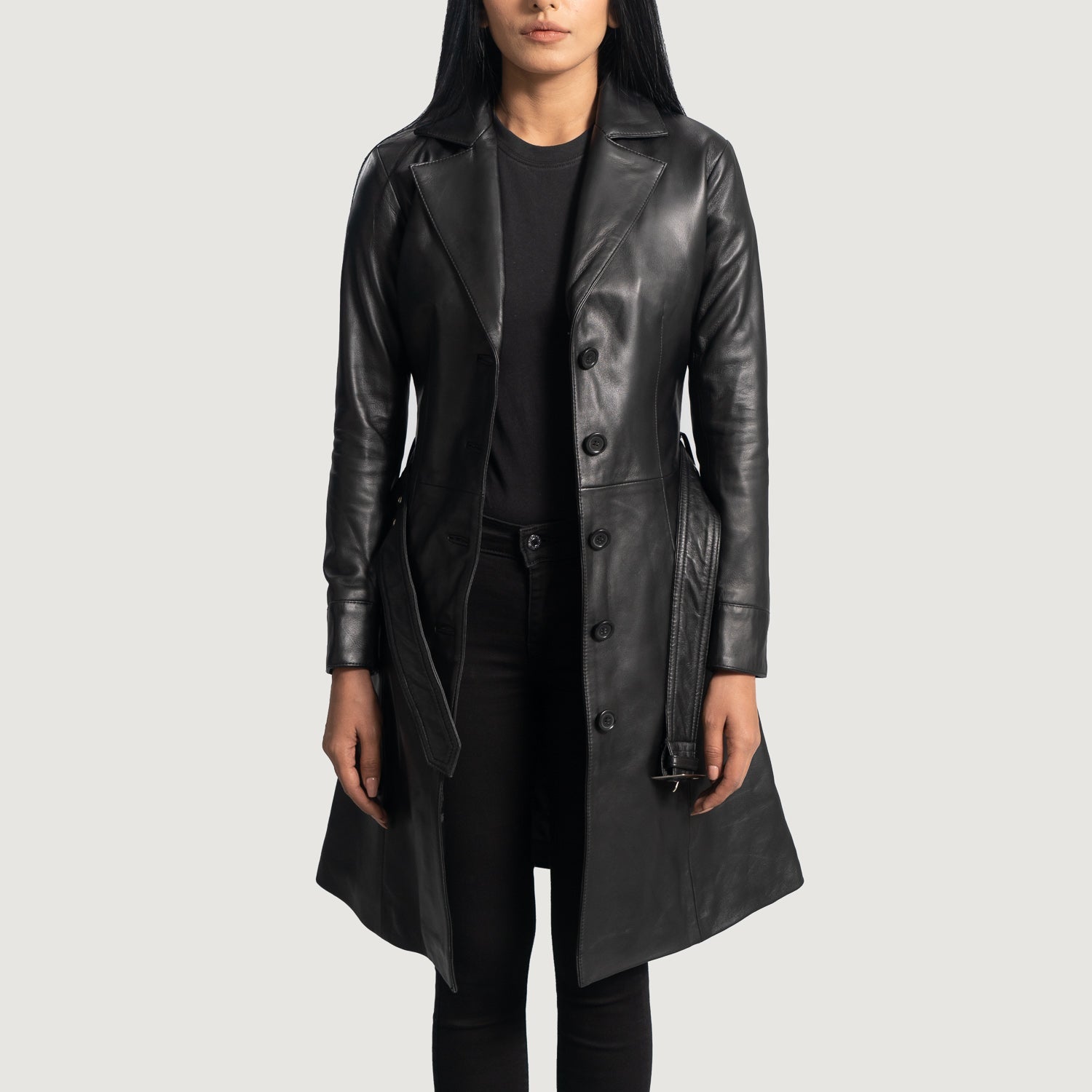 Women s Long Leather Coats Buy Long Leather Coats For Women in Sweden. The Jacket Maker